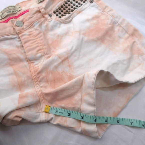 Mason Scotch Peach Tie Dye Studed Boyfriend Shorts 27 - Picture 6 of 9